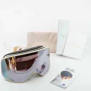 Chloe CH0072S 001 Ski Mask - White/Violet